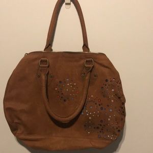 Desigual butter soft leather handbag